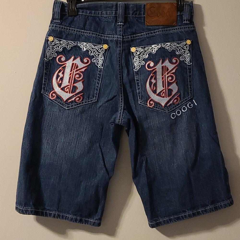 Men's Coogi denim streetwear shorts 34